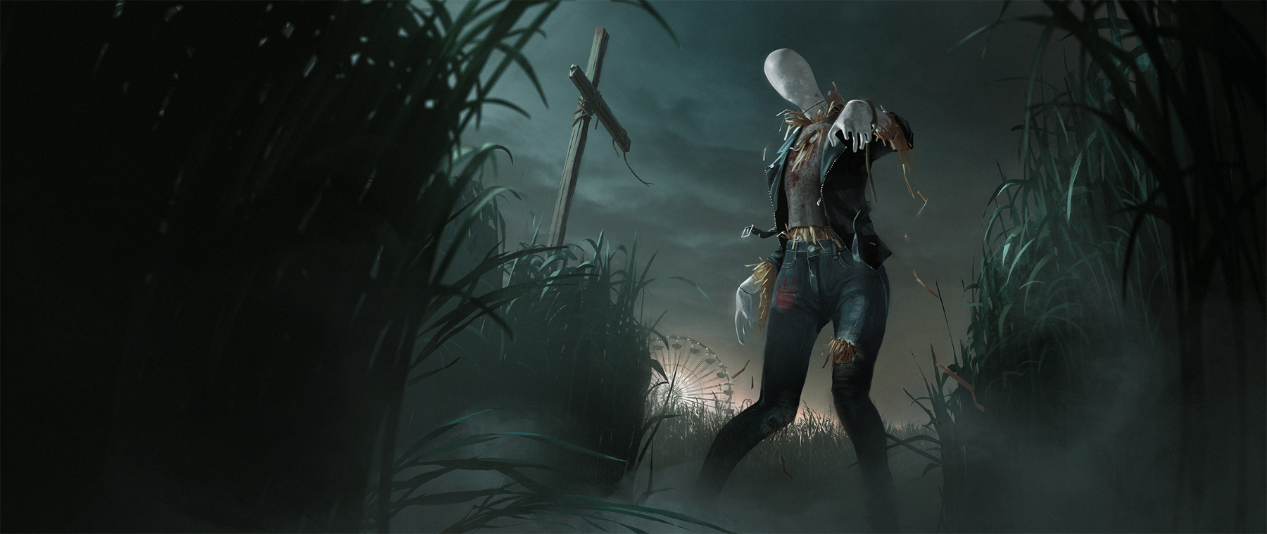illustration of a scarecrow hunting a victim