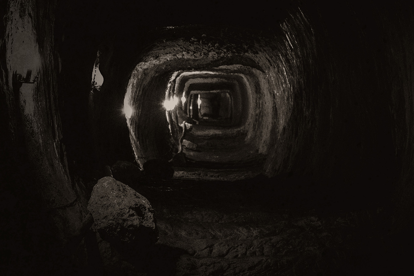 Long tunnel going underground