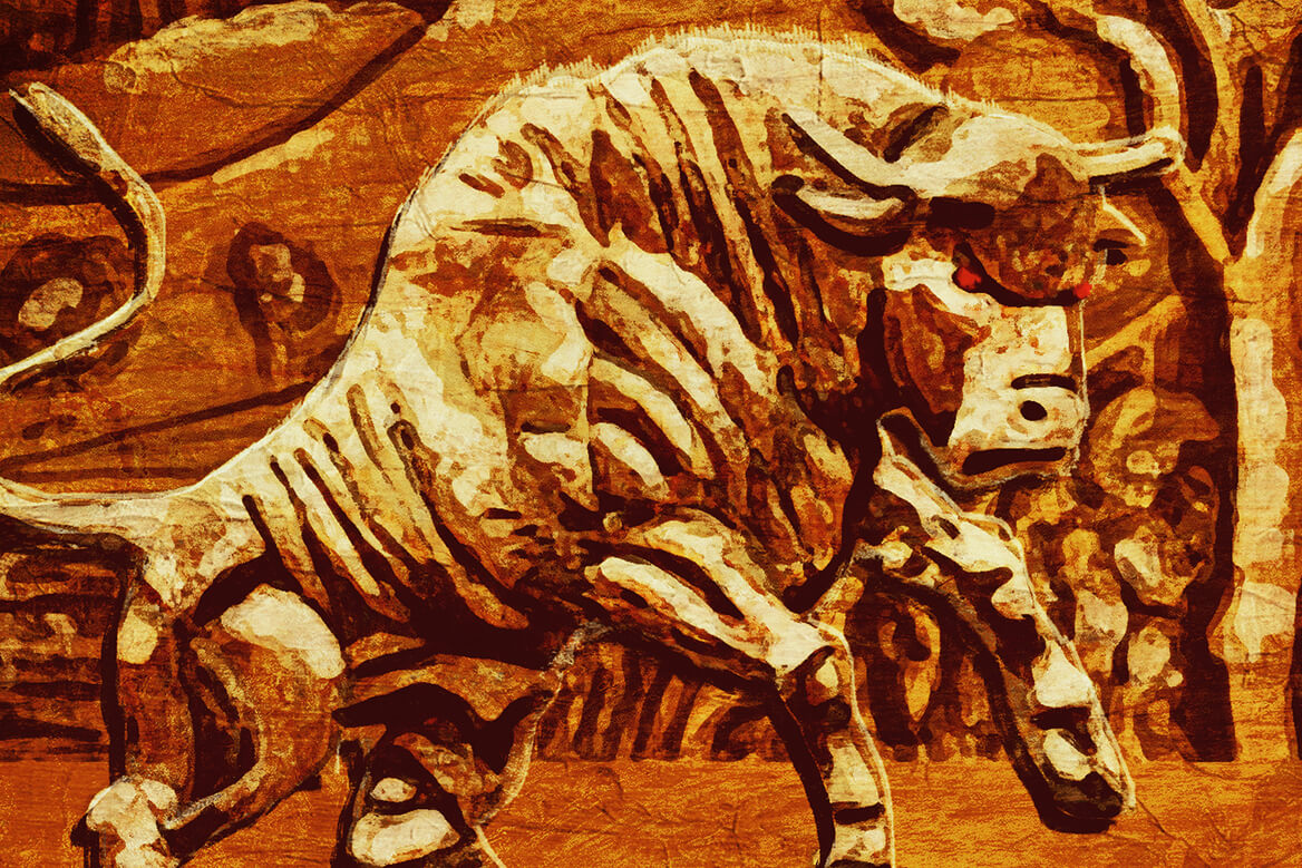 Artwork for The Bacchanalia - Motif of a Bull.